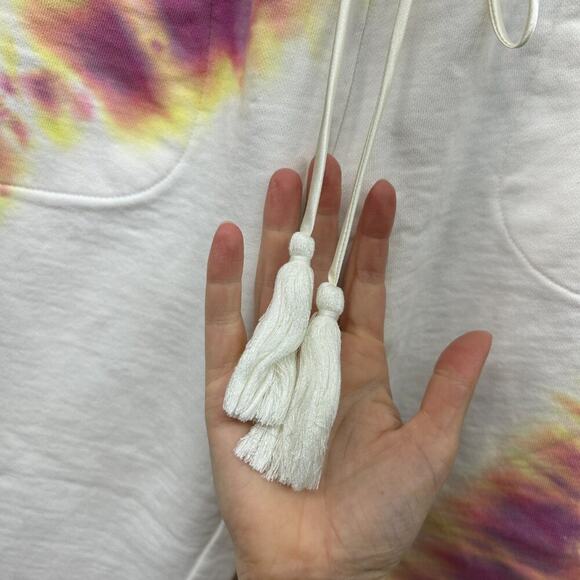 Something Navy Colorful Tie Dye Drawstring Cotton Sweats Sweat Pants Medium - Picture 5 of 7